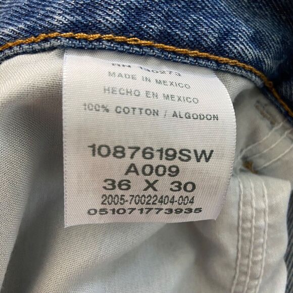 Rustler Men's Straight Jeans 36x30 Blue Denim Jeans Western Farmer‎ Cowboy Work - Picture 3 of 7